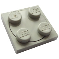 Lego destička točna 2x2, světle šedá (3680c01 LIGHT GRAY)